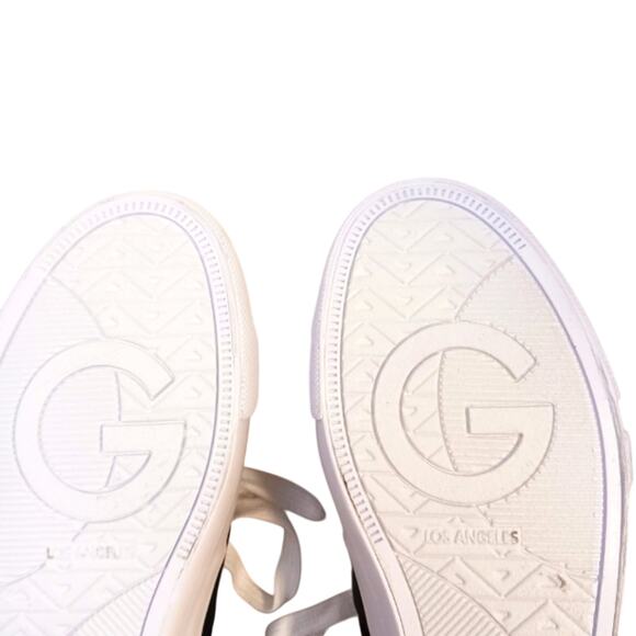 NEW! GUESS Tiger Animal Print Sneakers Womens 8 Brown Velour Avant Garde Glam - Picture 8 of 16